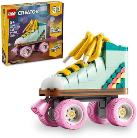 LEGO® Creator 3 em 1 – Patins Retrô Brinquedo Antigo com Caixa de Som e Skate 31148