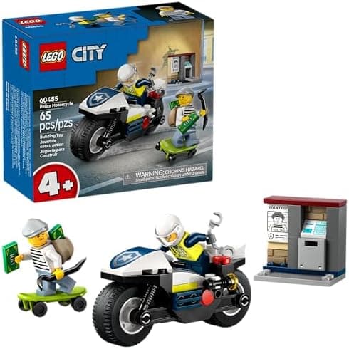 LEGO City Police Perseguição com Motocicleta da Polícia 60455 (65 Peças)