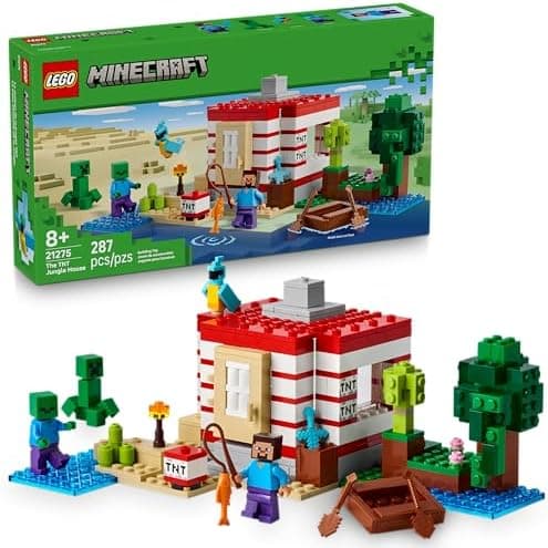 LEGO Minecraft A Casa de Dinamite na Selva 21275 (287 Peças)