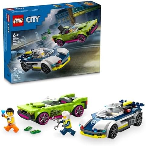 LEGO Set City Police 60415 Perseguição de Carro da Polícia a Muscle 213 peças