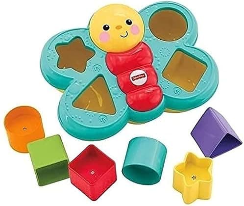 Encaixa Borboleta, Fisher Price, Mattel, Azul