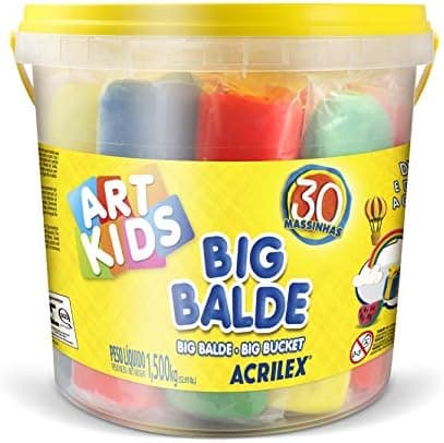 Balde com Massas Acrilex 1.5 kg