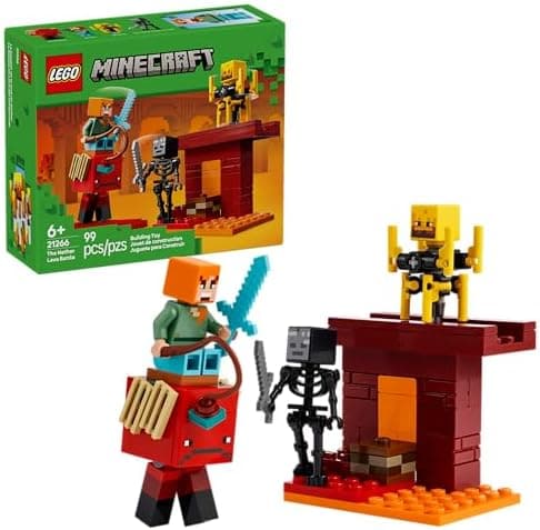 LEGO Minecraft A Batalha de Lava no Nether 21266 (99 Peças)