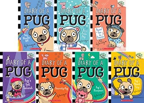 Conjunto da série Diary of a Pug, livro 1-7