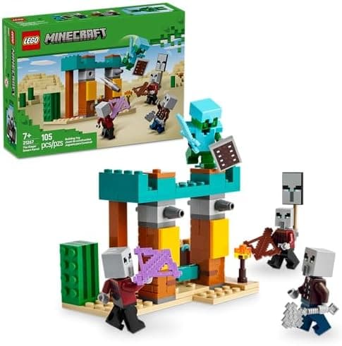 LEGO Minecraft A Patrulha de Illagers no Deserto 21267 (105 Peças)