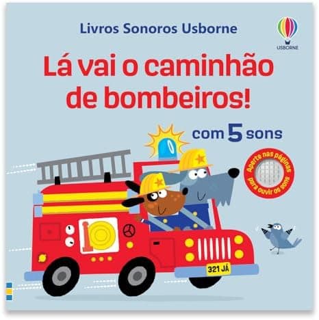 Lá vai o caminhão de bombeiros